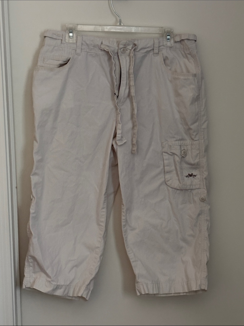 Disney Light Beige Capri Cargo Pants